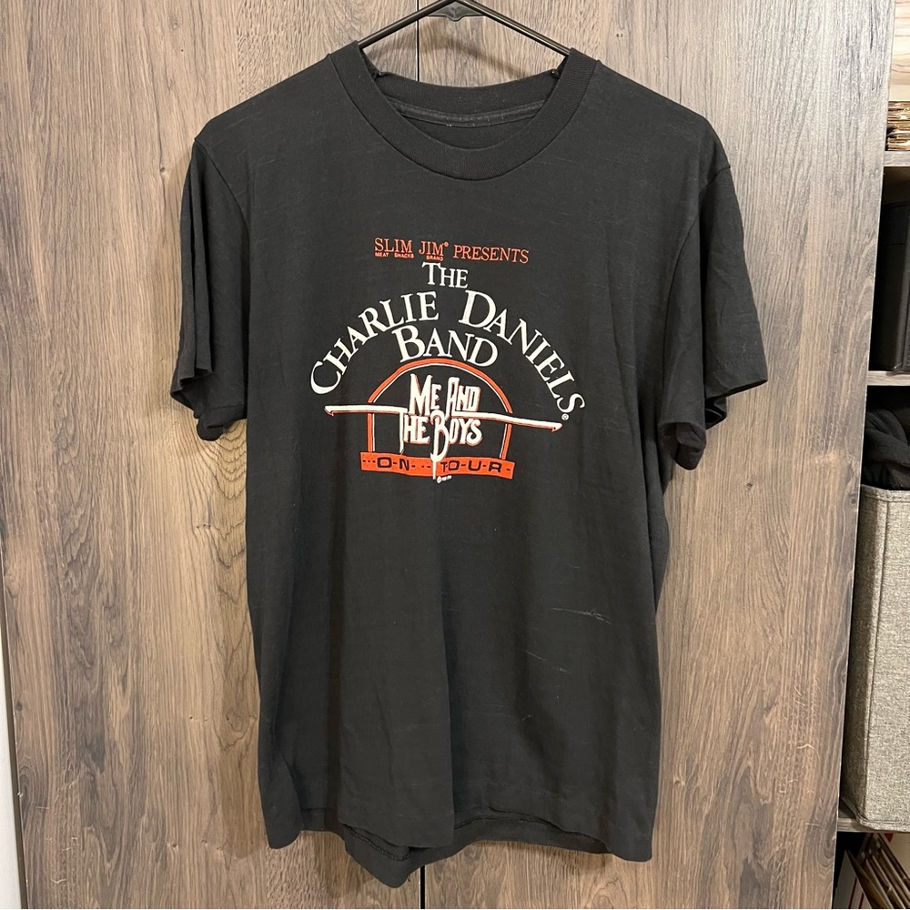Vintage 1988 The Charlie Daniels Band Me And The Boys Tour Single Stitch Tee